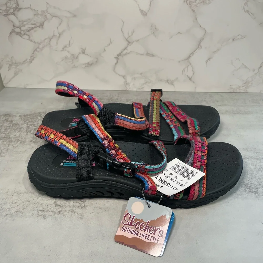 Skechers Women's Colorful Strap Sandals - Picture 1 of 4